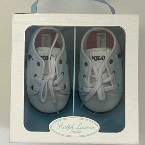 Polo by Ralph Lauren Kids White Sneakers - Picture 7 of 8